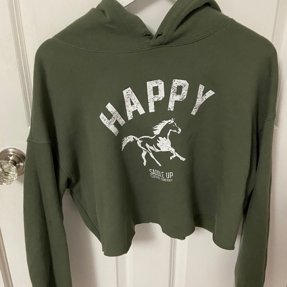 Geez cropped hoodie